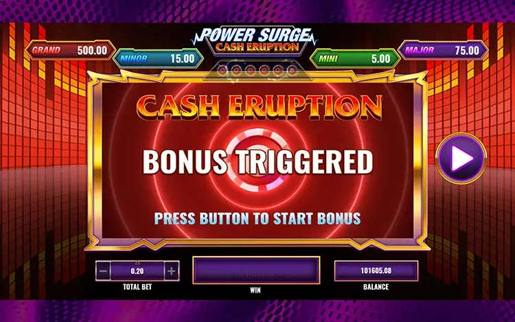 Cash Eruption Power Surge - Cash Eruption Bonus