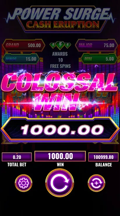 Cash Eruption Power Surge - Mobile Simple Win