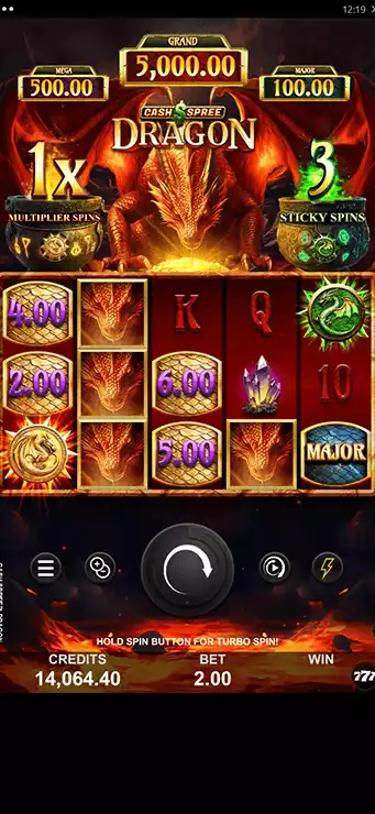 Cash Spree Dragon - Mobile Base Game