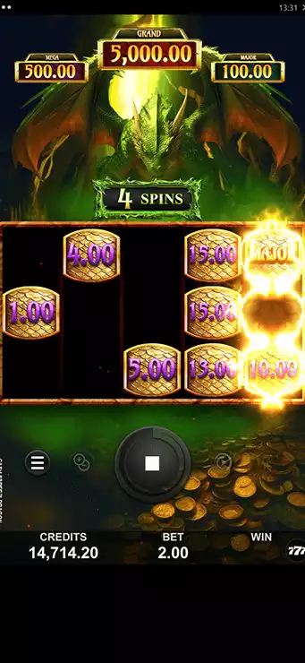 Cash Spree Dragon - Mobile Bonus