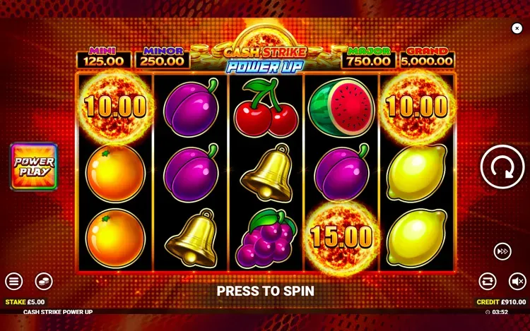 Cash Strike Power Up - RTP and Wagering