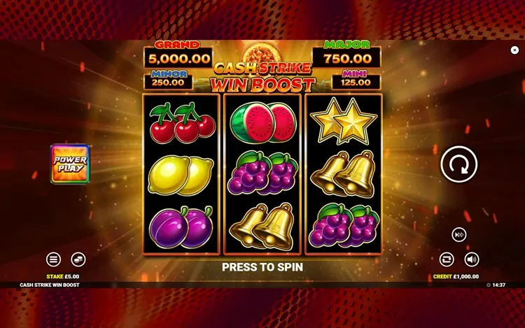 Cash Strike Win Boost - RTP and Wagering