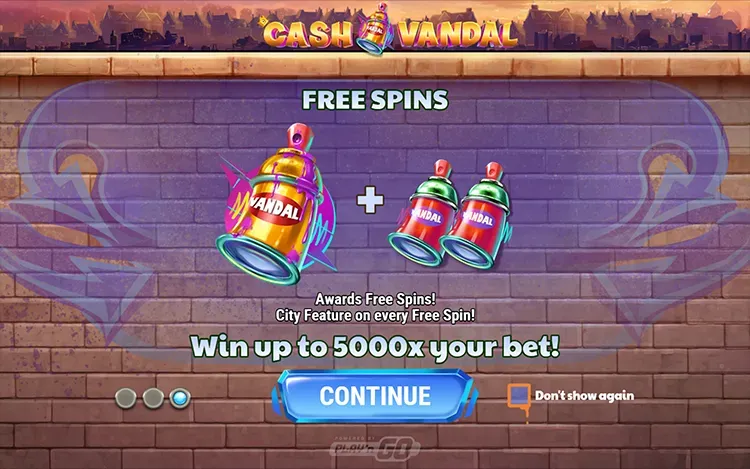 Cash Vandal - Free Spins Round