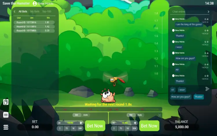 Save the Hamster - Chat