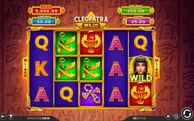 Cleopatra Wilds Hold and Win RTP