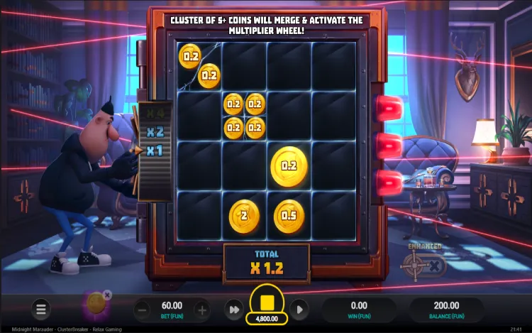 Midnight Marauder ClusterBreaker - Coin Caper Bonus Feature