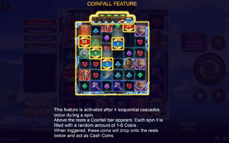 CoinFall The Big Freeze - Feature