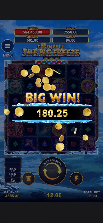 Coinfall The Big Freeze - Mobile Simple Win