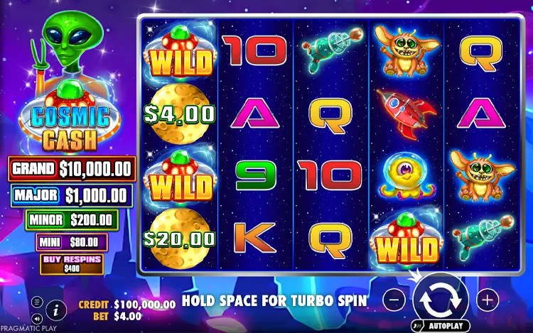 Cosmic Cash RTP and Wagering