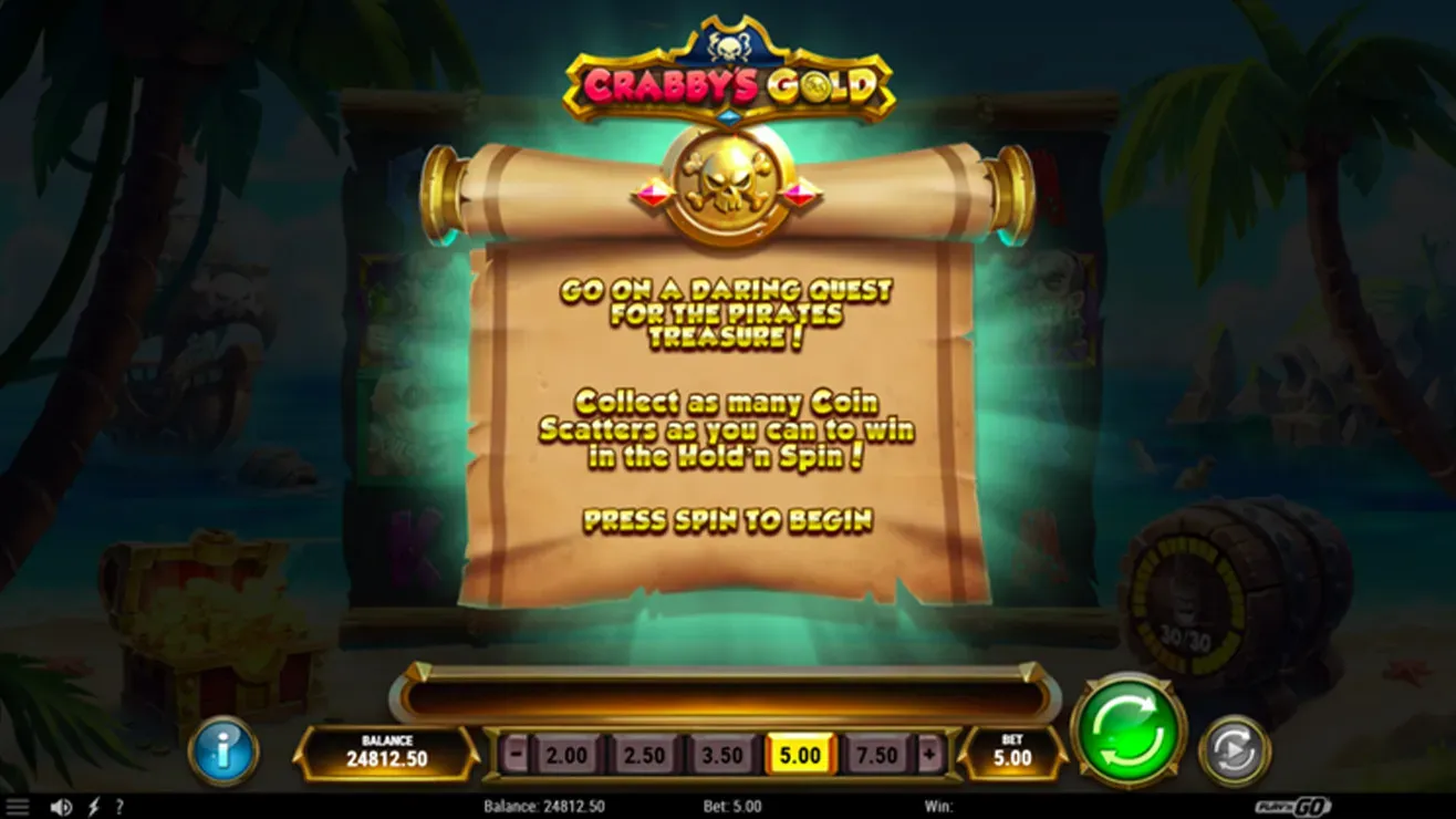 Crabbys Gold - Mobile Bonus Game