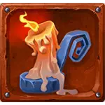 Crazy Wizard Warlocks Wilds - Candle Symbol