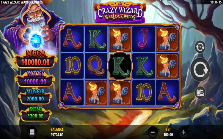 Crazy Wizard Warlocks Wilds - Mobile Base game