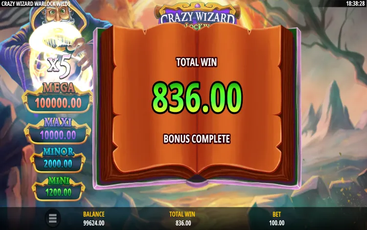 Crazy Wizard Warlocks Wilds - Mobile Simple Win
