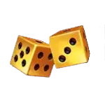 Crown Strike Hold and Win - Golden Dice Symbol