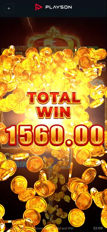 Crown Strike Hold and Win - Win Mobile Feature