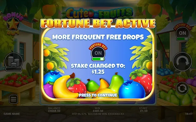 Cute Fruits - Fortune Bet