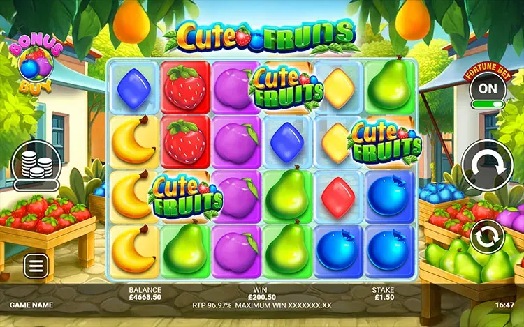 Cute Fruits -RTP and Wagering