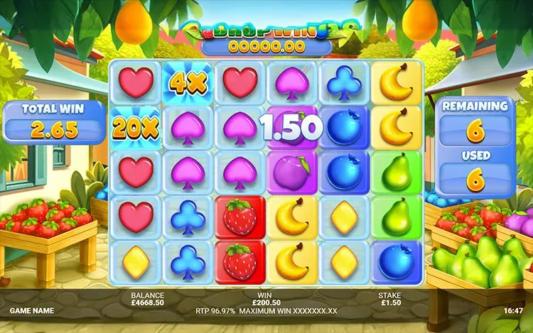 Cute Fruits - Scatter Pays and Cascading Reels