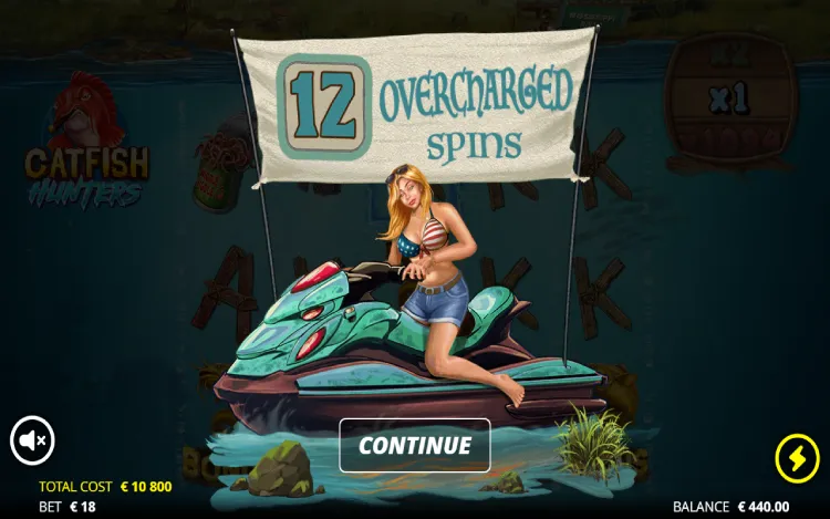 Catfish Hunters - Deep Water Spins and Overcharged Spins Feature