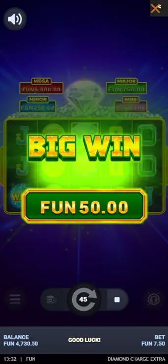 Diamond Charge Extra - Mobile Simple Win