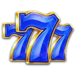 Diamonds 4 The Win - Blue Triple 7 Symbol