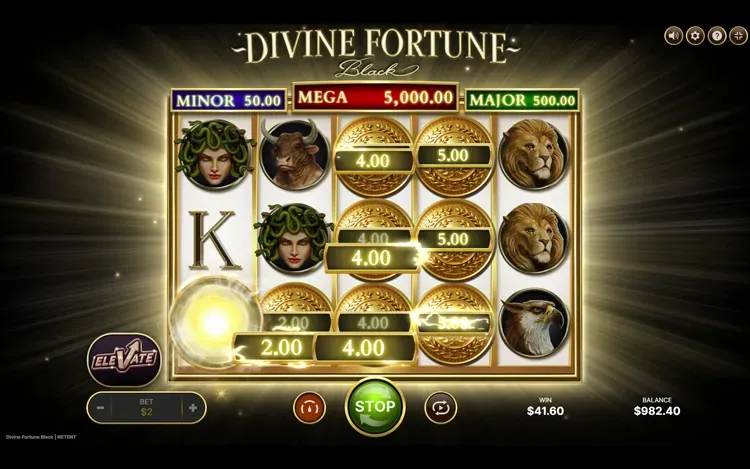 Divine Fortune Black - Cash Prize and Jackpot Collection