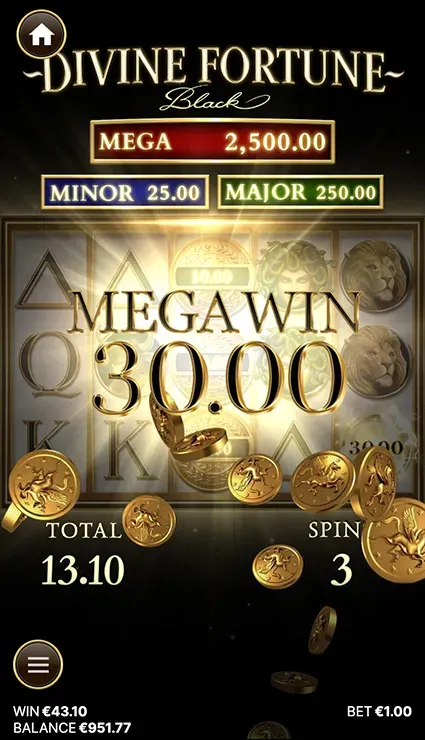 Divine Fortune Black - Mobile Simple Win