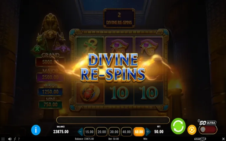 Temple of Three - Divine Respins Feature