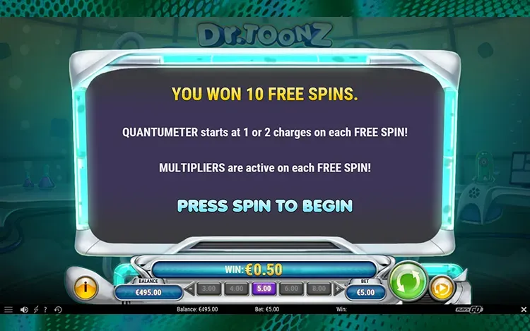 Dr. Toonz - Free Spins