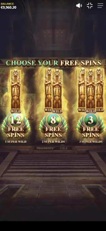 Egypt Megaways Mobile Bonus
