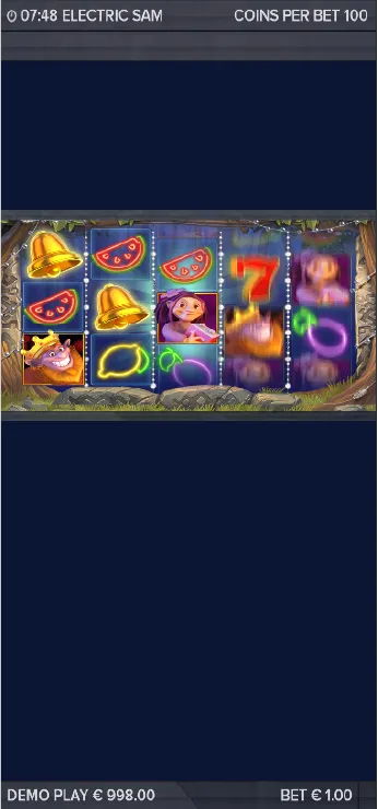 Electric Sam Mobile Features - Bonus Game