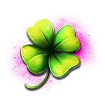 Emerald King Wheel of Wealth - Four-Leaf Clover Symbol