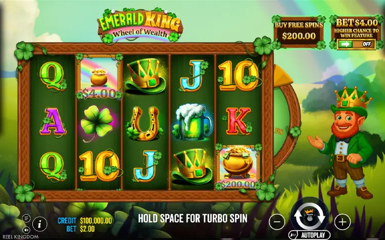 Emerald King Wheel of Wealth - RTP & Wagering