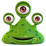Energoonz - Green Alien Symbol