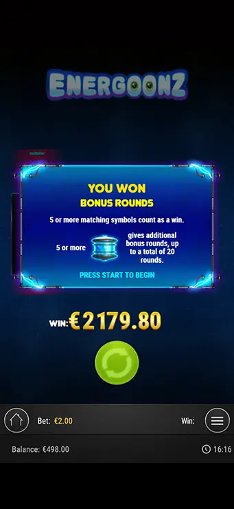 Energoonz - Mobile Bonus