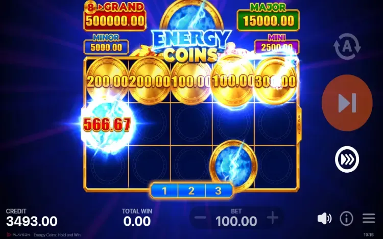 Energy Coins Hold and Win - Energy Bonus Feature