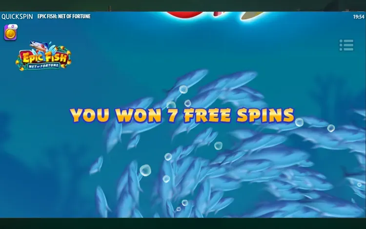 Epic Fish Net of Fortune - Free Spins Bonus Games