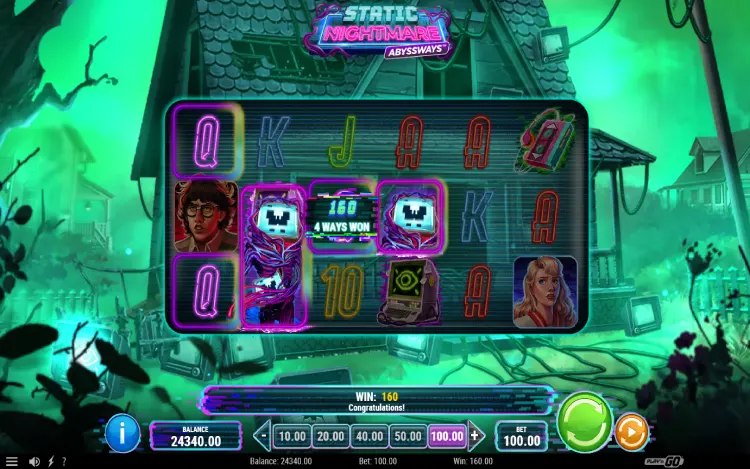 Static Nightmare Abyssways - Expanding Wilds Feature