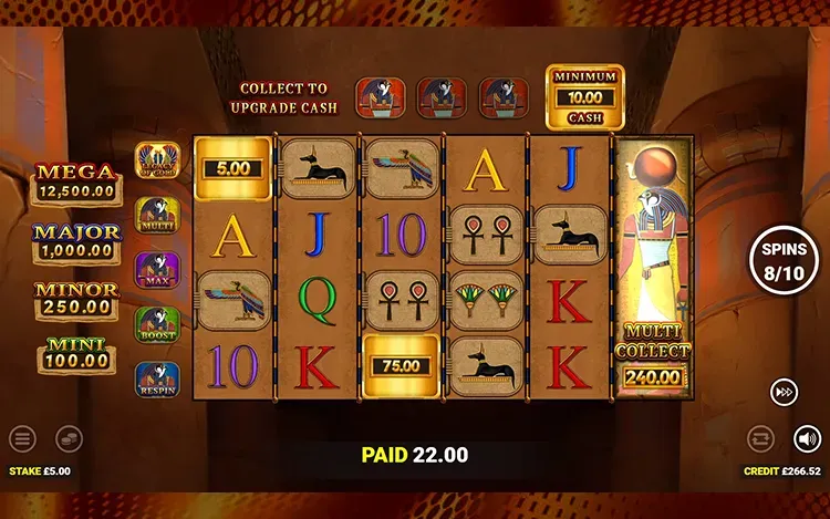 Eye of Horus Legacy of Gold - Cash Collect Features