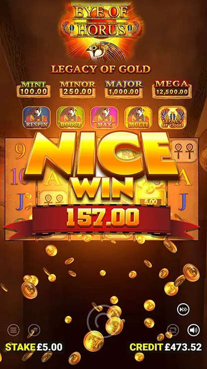 Eye of Horus Legacy of Gold - Mobile Simple Win
