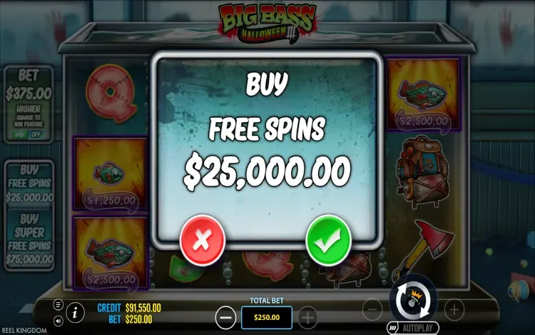 Big Bass Halloween 3 - Feature Buy Feature