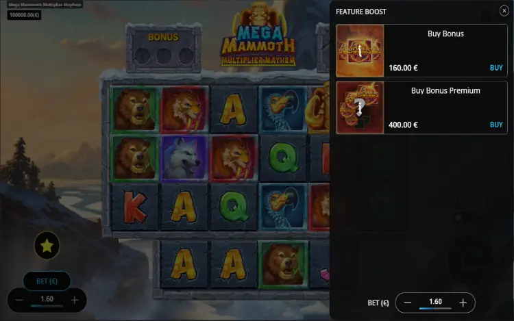 Mega Mammoth Multiplier Mayhem - Feature Buy