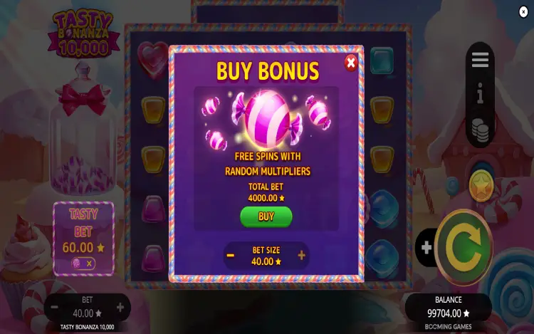 Tasty Bonanza 10,000 - Feature Buy