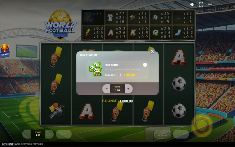 World Football Fortunes - Feature Buy