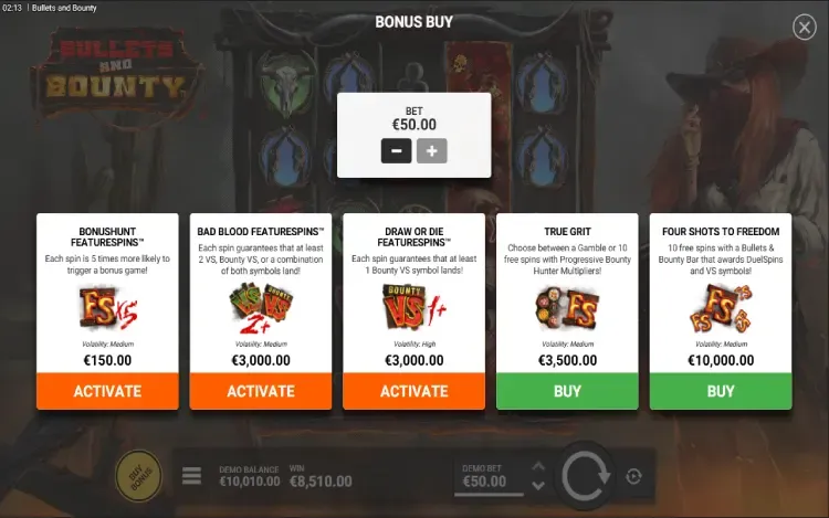 Bullets and Bounty - Feature Buys