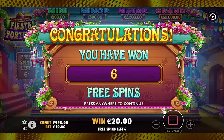 Fiesta Fortune - Free Spins