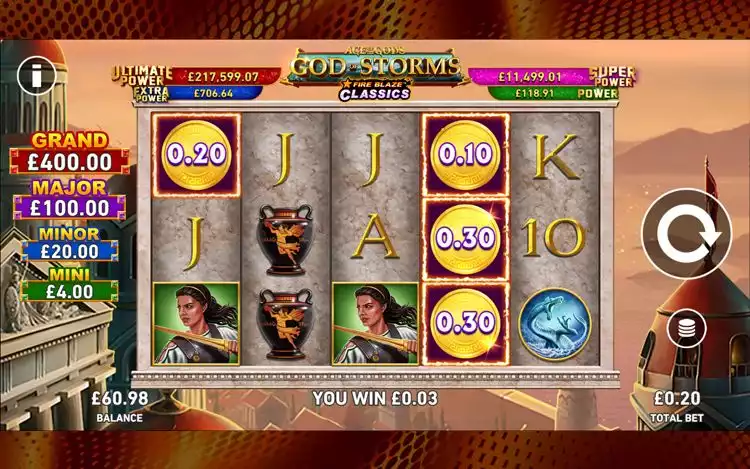 Age of the Gods: God of Storms FireBlaze Bonus Features - FireBlaze Bonus
