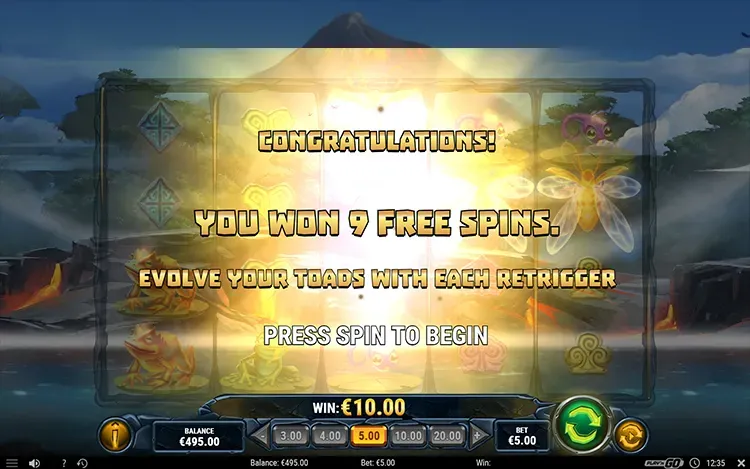 Fire Toad - Free Spins