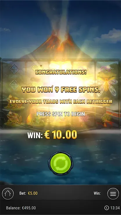 Fire Toad - Mobile Bonus Game