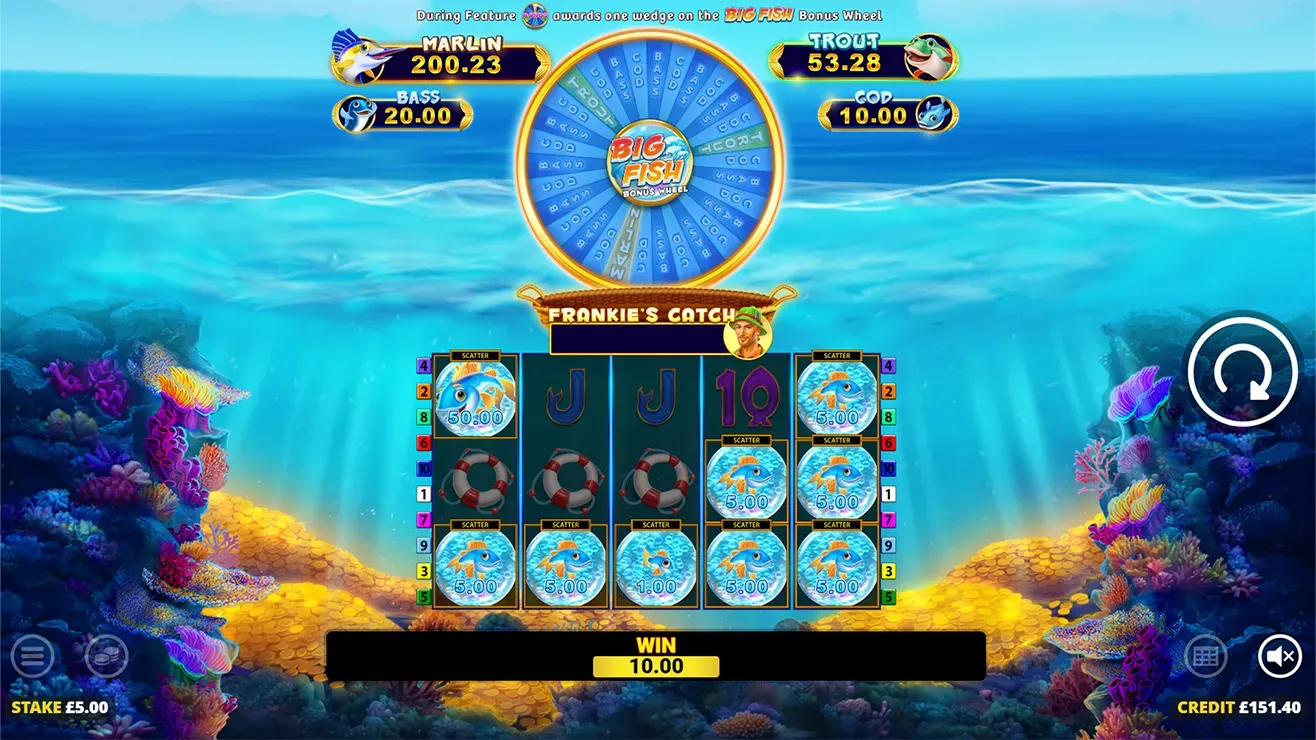 Fishin Frenzy Bubble Bonanza - Mobile Simple Win